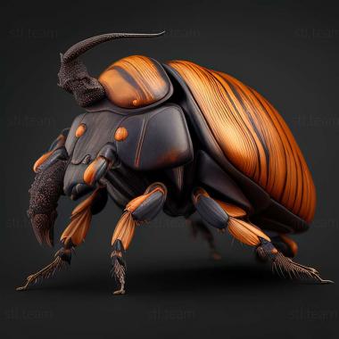 3D model Nicrophorus lunatus (STL)